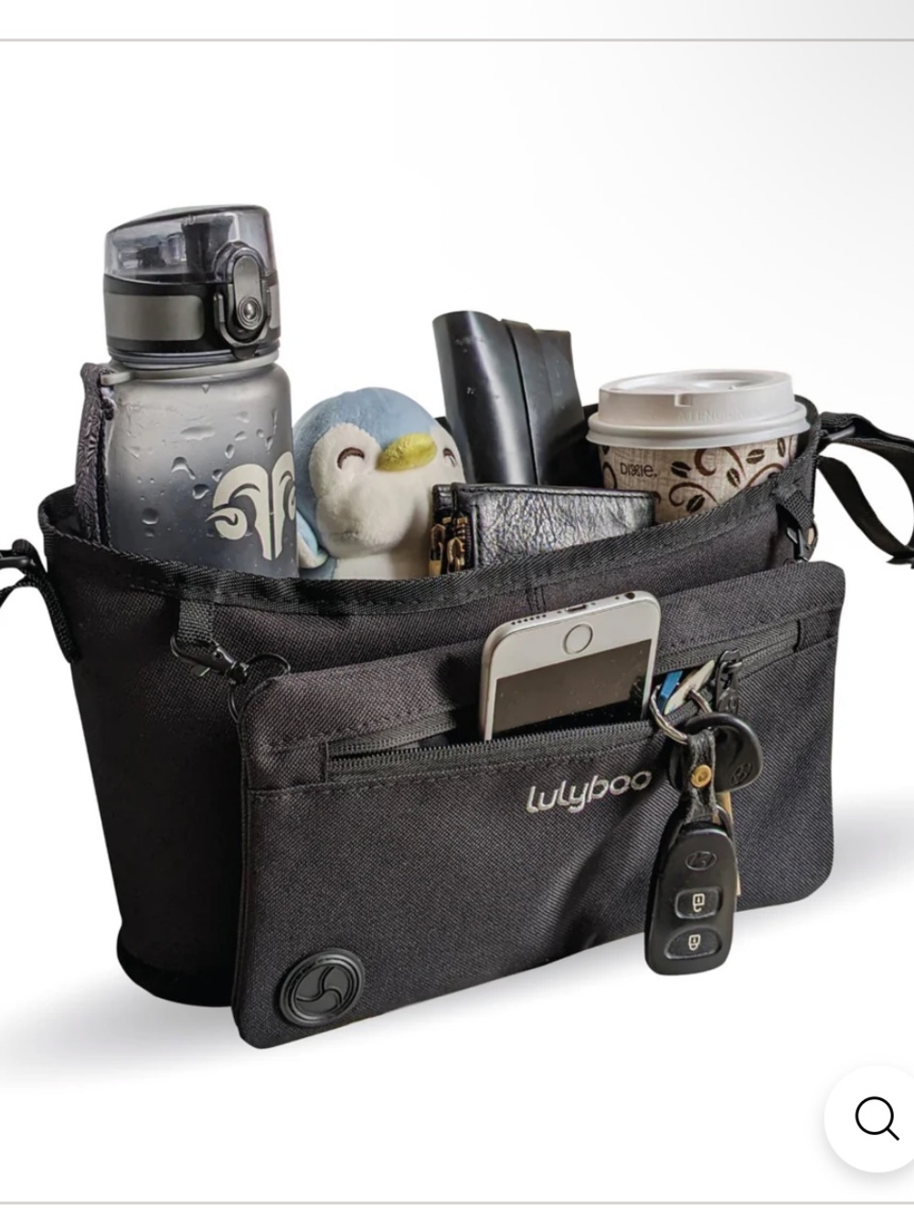 Lulyboo Black Messenger organizer